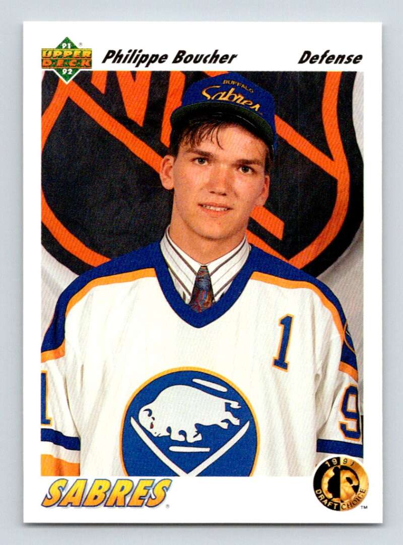 1991-92 Upper Deck #68 Philippe Boucher RC Rookie Image 1