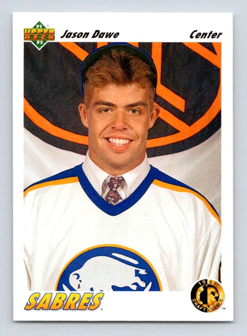 1991-92 Upper Deck #75 Jason Dawe RC Rookie Image 1
