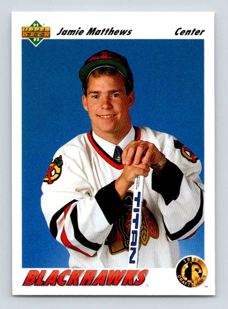1991-92 Upper Deck #76 Jamie Matthews RC Rookie Image 1