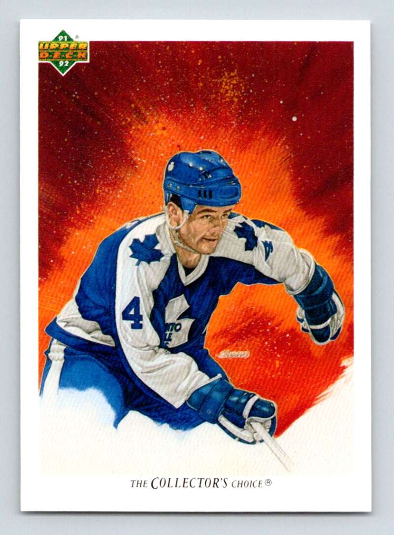 1991-92 Upper Deck #96 Dave Ellett Toronto Maple Leafs Image 1