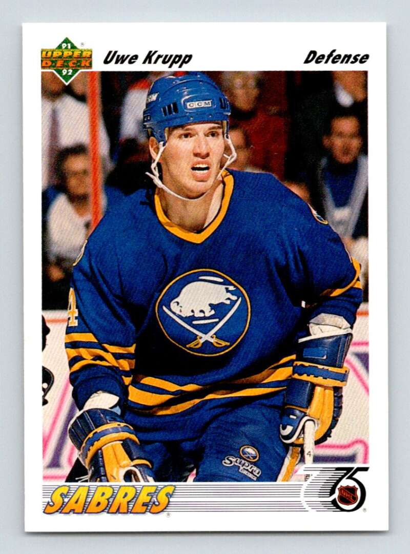 1991-92 Upper Deck #102 Uwe Krupp Image 1