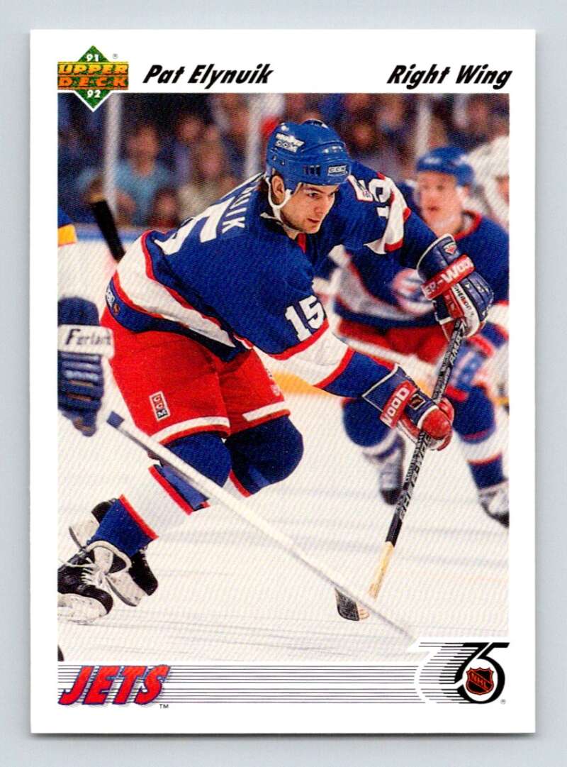 1991-92 Upper Deck #109 Pat Elynuik Winnipeg Jets Image 1