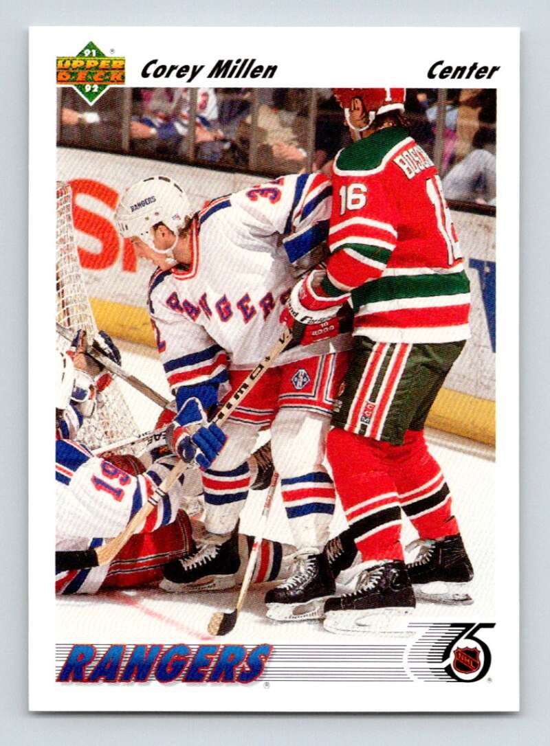 1991-92 Upper Deck #110 Corey Millen RC Rookie Image 1