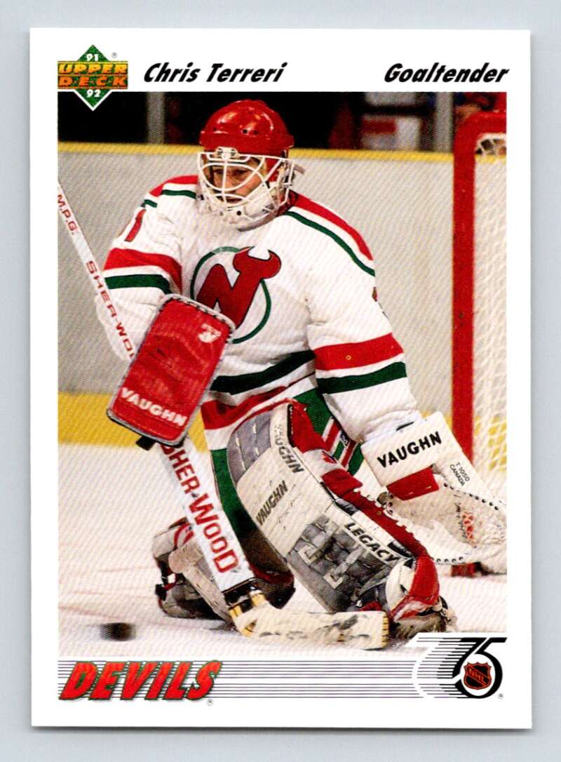 1991-92 Upper Deck #115 Chris Terreri New Jersey Devils Image 1