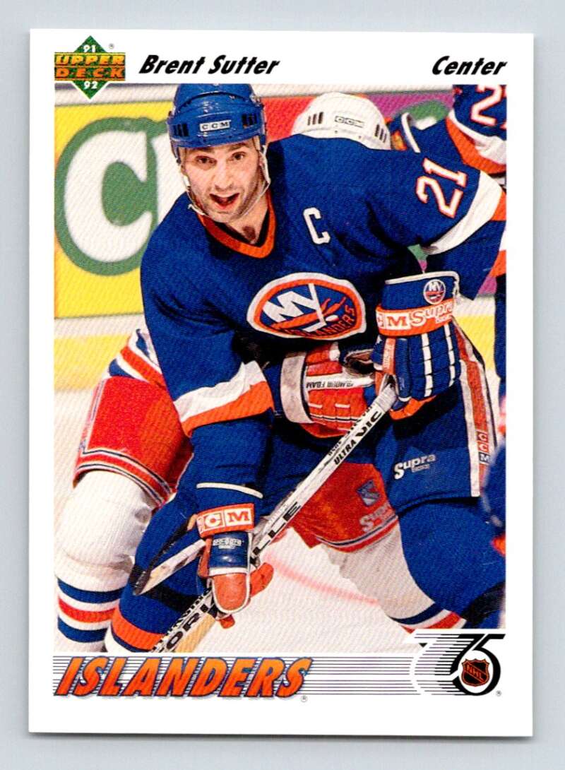 1991-92 Upper Deck #140 Brent Sutter Image 1