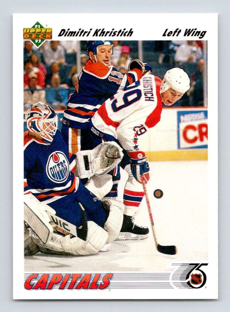 1991-92 Upper Deck #157 Dimitri Khristich Washington Capitals Image 1