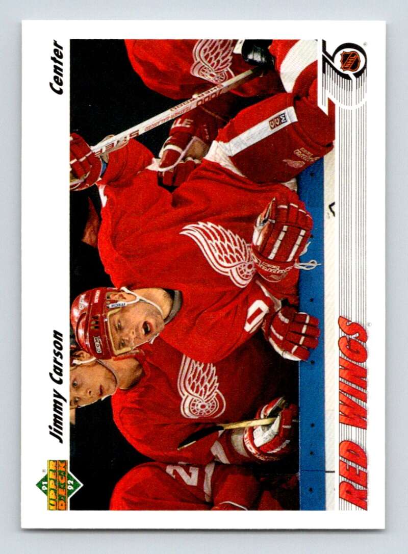1991-92 Upper Deck #161 Jimmy Carson Detroit Red Wings Image 1