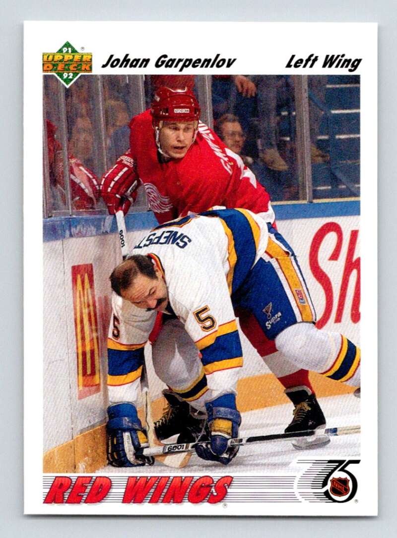 1991-92 Upper Deck #167 Johan Garpenlov Image 1