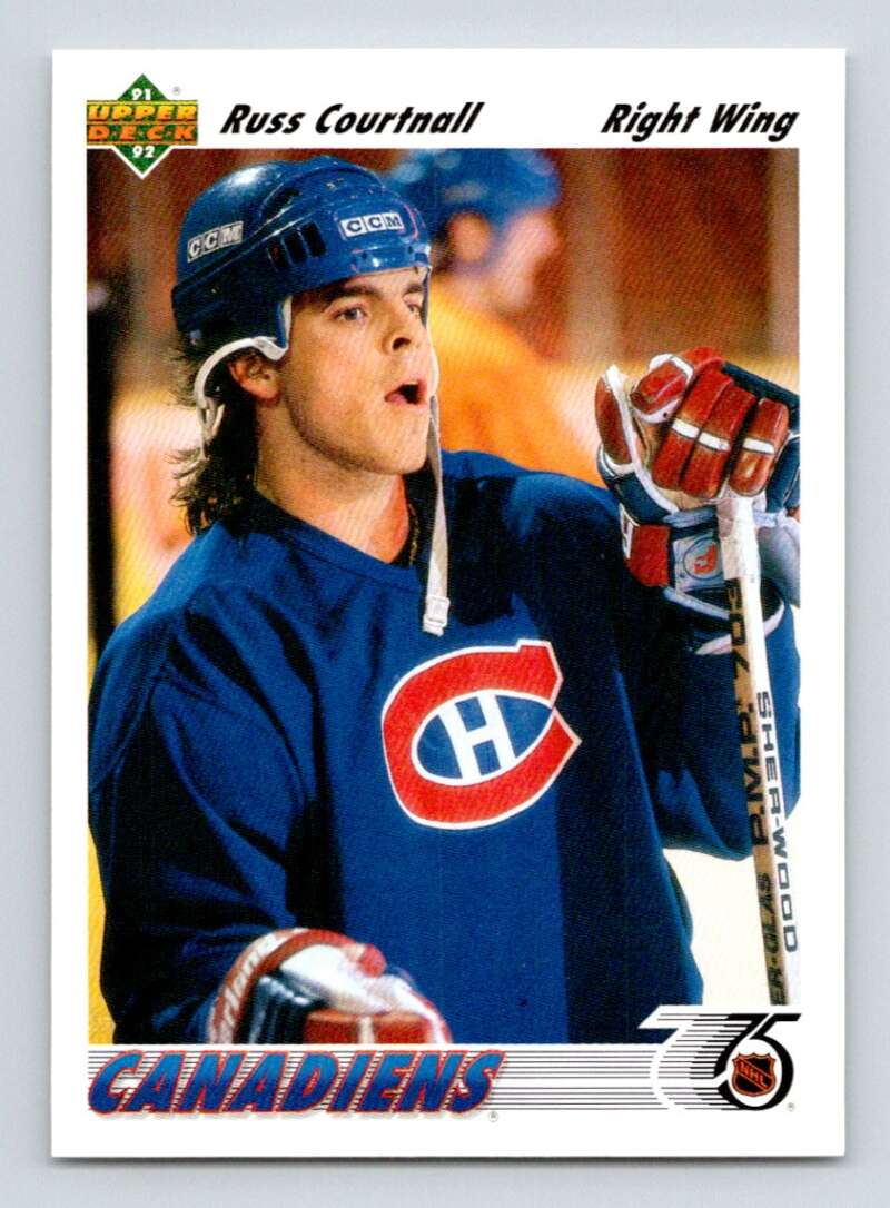 1991-92 Upper Deck #168 Russ Courtnall Image 1