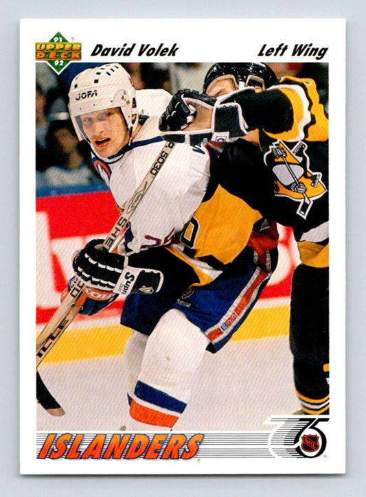 1991-92 Upper Deck #173 David Volek  New York Islanders  Image 1