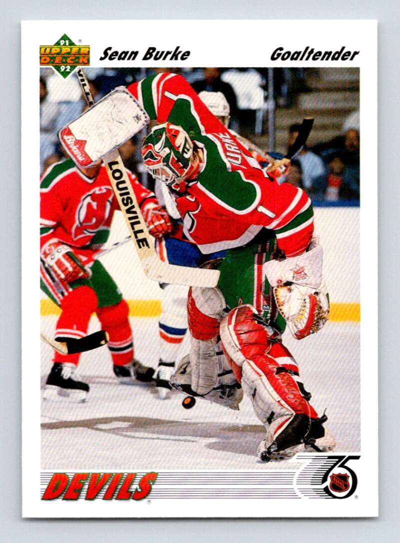 1991-92 Upper Deck #183 Sean Burke New Jersey Devils Image 1