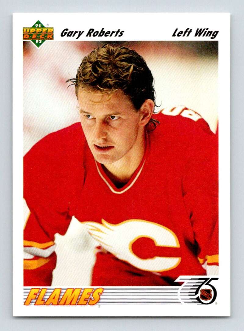 1991-92 Upper Deck #190 Gary Roberts Calgary Flames Image 1