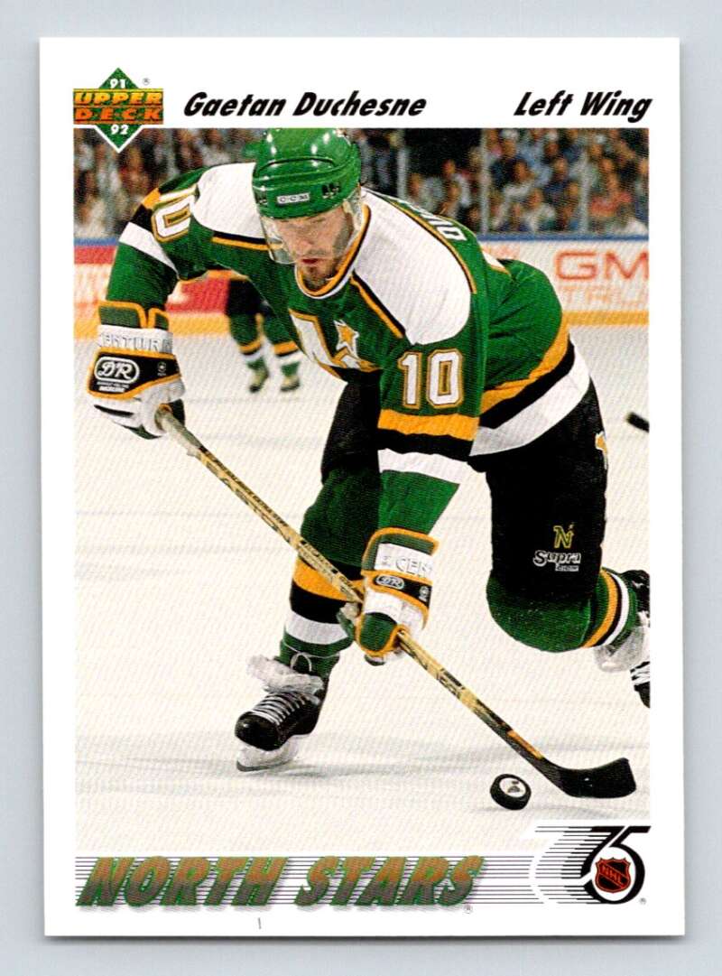 1991-92 Upper Deck #207 Gaetan Duchesne Minnesota North Stars Image 1