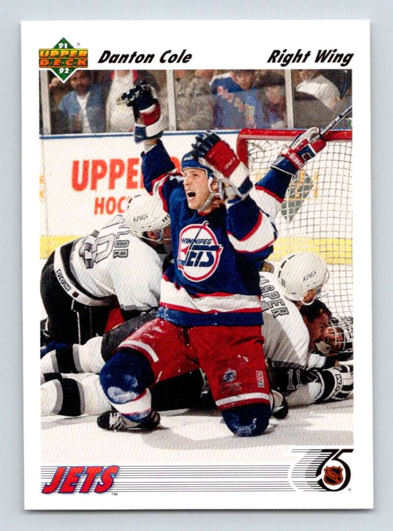 1991-92 Upper Deck #210 Danton Cole Winnipeg Jets Image 1
