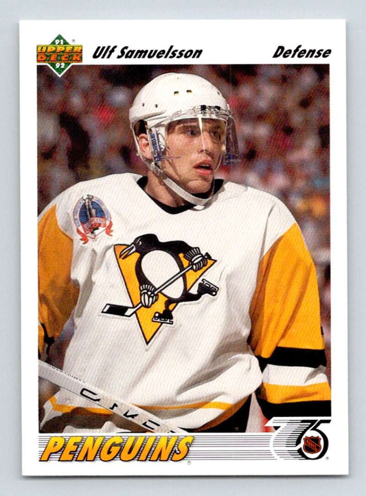 1991-92 Upper Deck #230 Ulf Samuelsson  Pittsburgh Penguins  Image 1