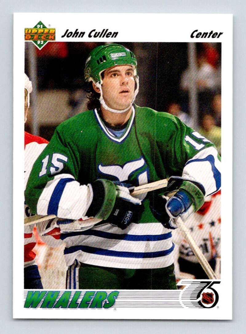 1991-92 Upper Deck #235 John Cullen Hartford Whalers Image 1