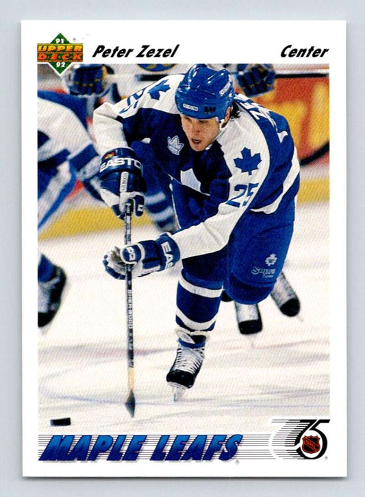 1991-92 Upper Deck #241 Peter Zezel  Toronto Maple Leafs  Image 1