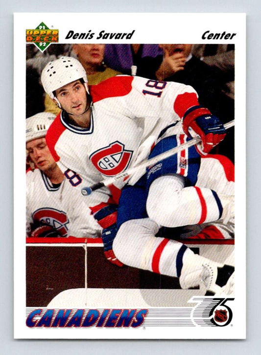 1991-92 Upper Deck #242 Denis Savard  Montreal Canadiens  Image 1