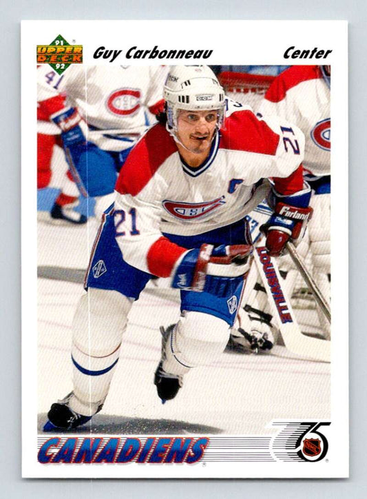 1991-92 Upper Deck #265 Guy Carbonneau  Montreal Canadiens  Image 1