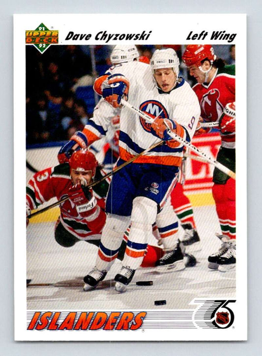 1991-92 Upper Deck #281 Dave Chyzowski  New York Islanders  Image 1