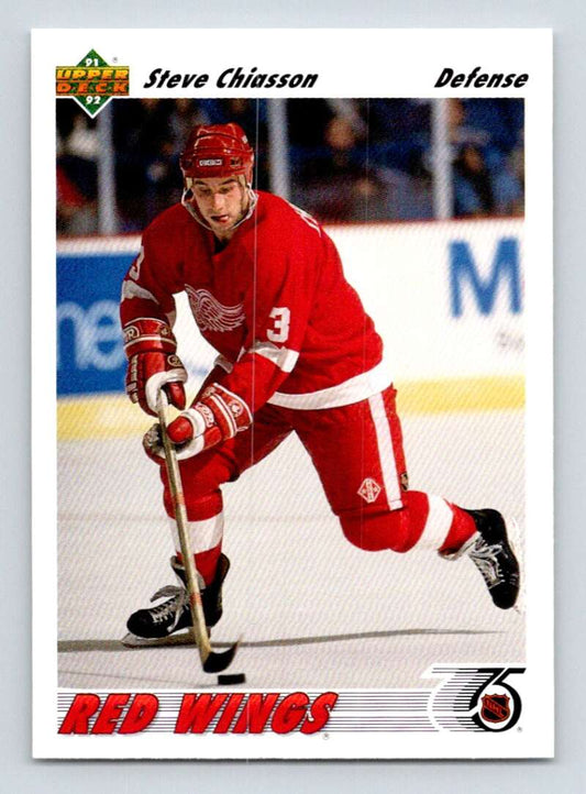 1991-92 Upper Deck #283 Steve Chiasson  Detroit Red Wings  Image 1