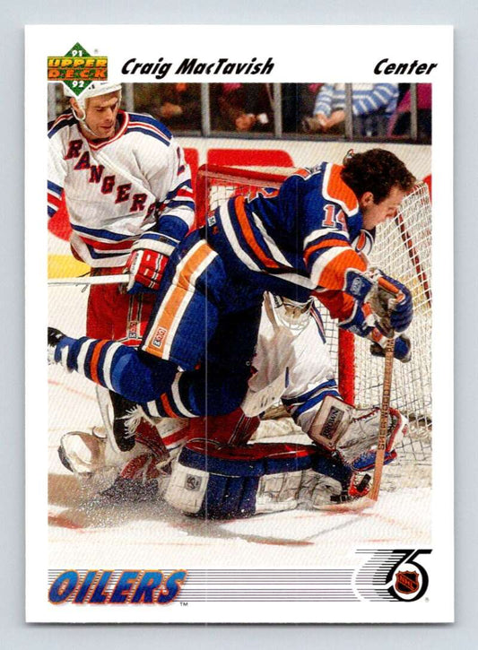 1991-92 Upper Deck #284 Craig MacTavish  Edmonton Oilers  Image 1