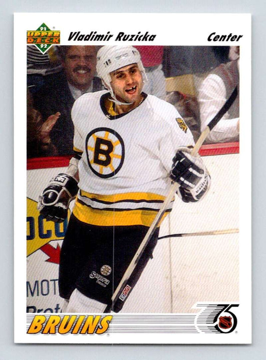 1991-92 Upper Deck #288 Vladimir Ruzicka  Boston Bruins  Image 1