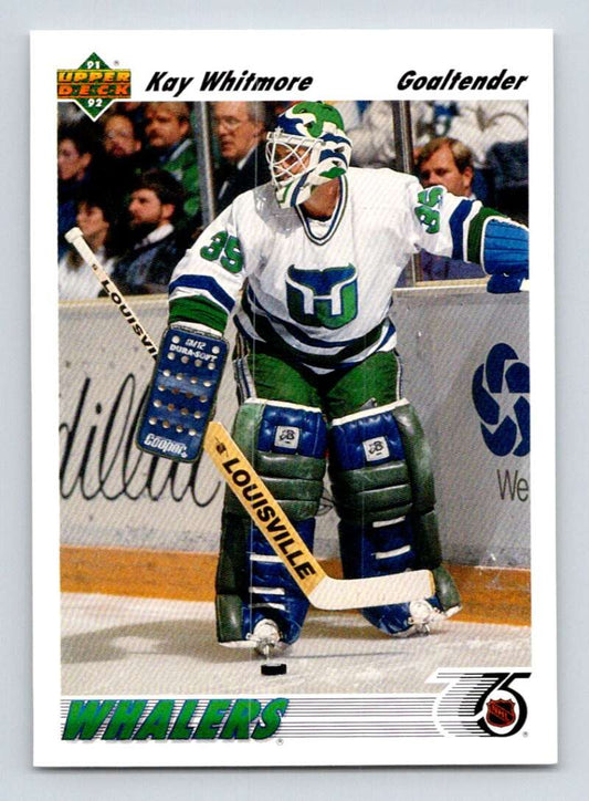 1991-92 Upper Deck #291 Kay Whitmore  Hartford Whalers  Image 1
