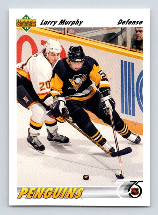 1991-92 Upper Deck #302 Larry Murphy  Pittsburgh Penguins  Image 1