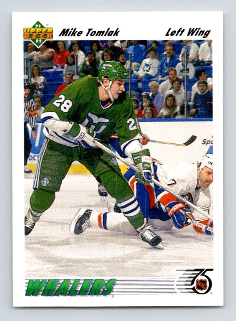 1991-92 Upper Deck #310 Mike Tomlak Hartford Whalers Image 1