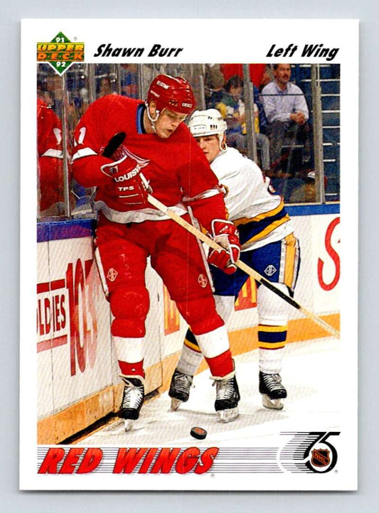 1991-92 Upper Deck #315 Shawn Burr  Detroit Red Wings  Image 1