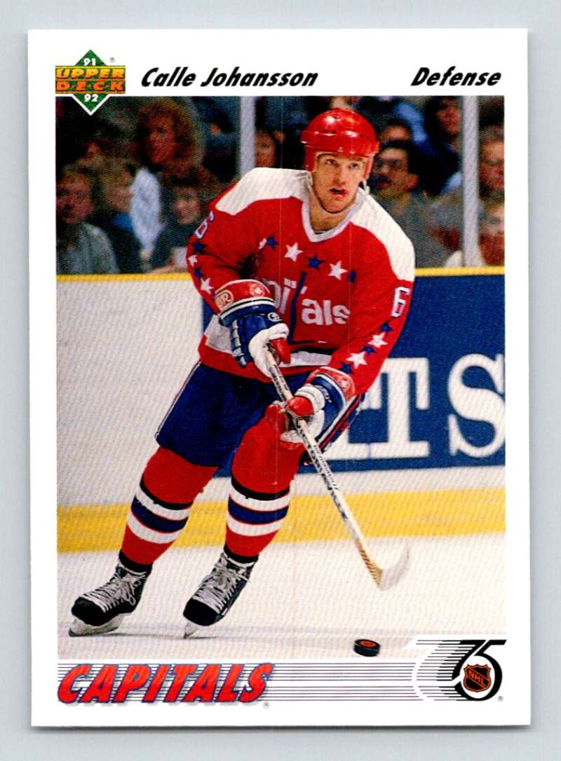 1991-92 Upper Deck #316 Calle Johansson Washington Capitals Image 1