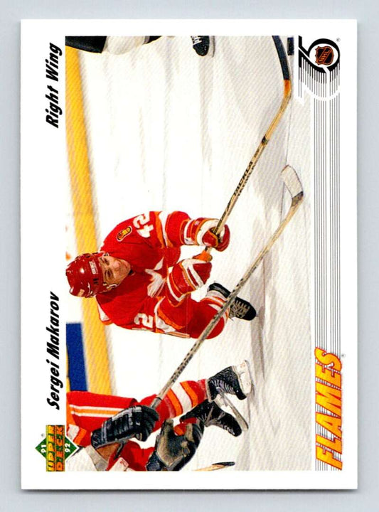 1991-92 Upper Deck #321 Sergei Makarov  Calgary Flames  Image 1
