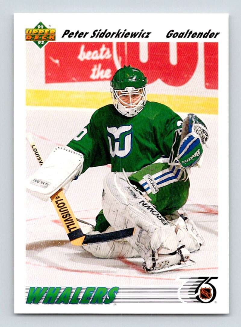 1991-92 Upper Deck #325 Peter Sidorkiewicz Hartford Whalers Image 1