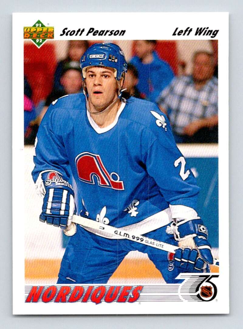 1991-92 Upper Deck #336 Scott Pearson Quebec Nordiques Image 1