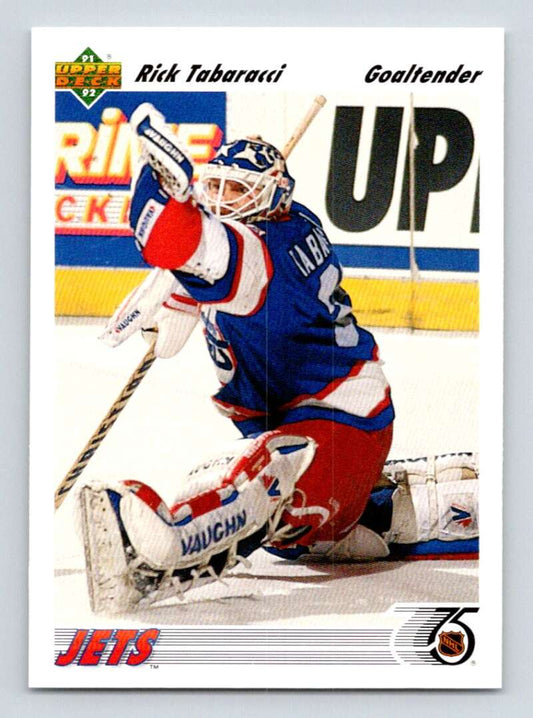 1991-92 Upper Deck #339 Rick Tabaracci  Winnipeg Jets  Image 1