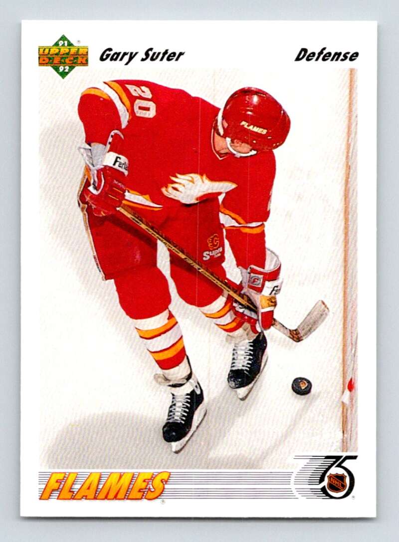 1991-92 Upper Deck #341 Gary Suter Calgary Flames Image 1