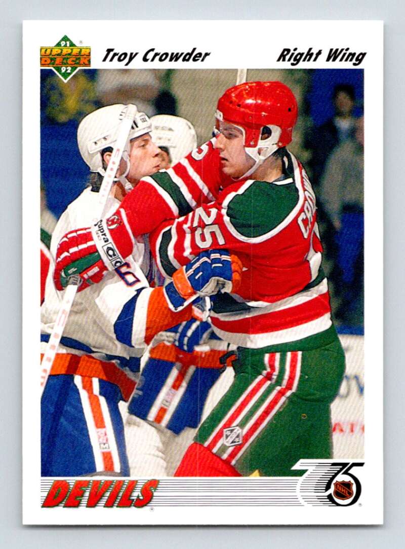 1991-92 Upper Deck #342 Troy Crowder Image 1