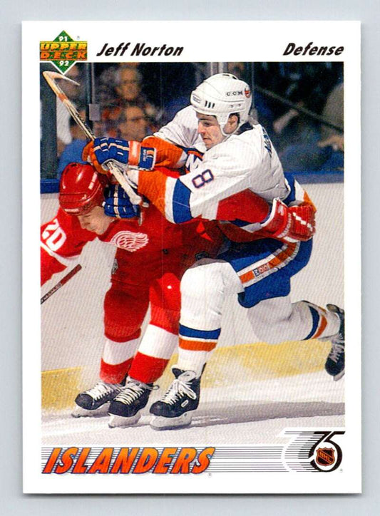1991-92 Upper Deck #357 Jeff Norton  New York Islanders  Image 1