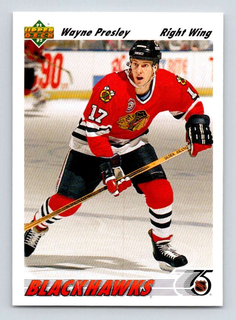 1991-92 Upper Deck #371 Wayne Presley Image 1
