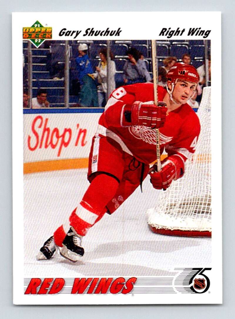 1991-92 Upper Deck #376 Gary Shuchuk Detroit Red Wings Image 1
