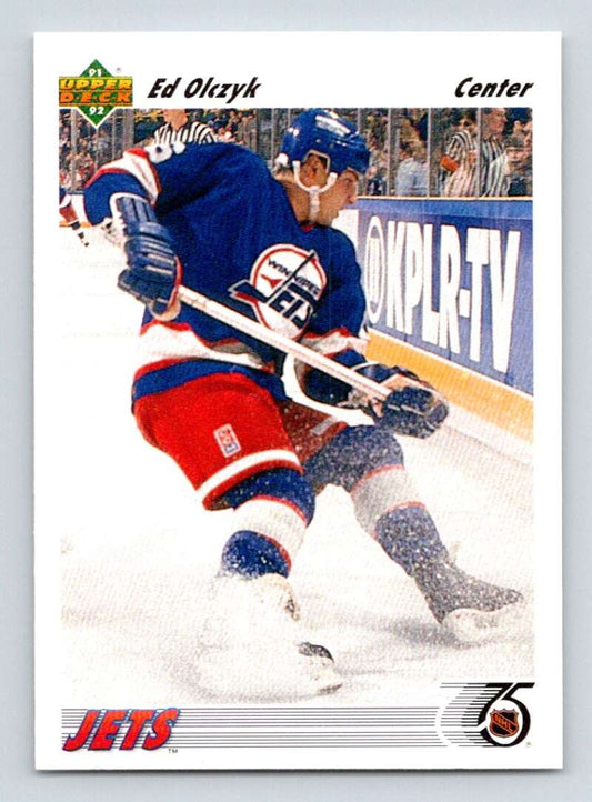 1991-92 Upper Deck #387 Ed Olczyk  Winnipeg Jets  Image 1