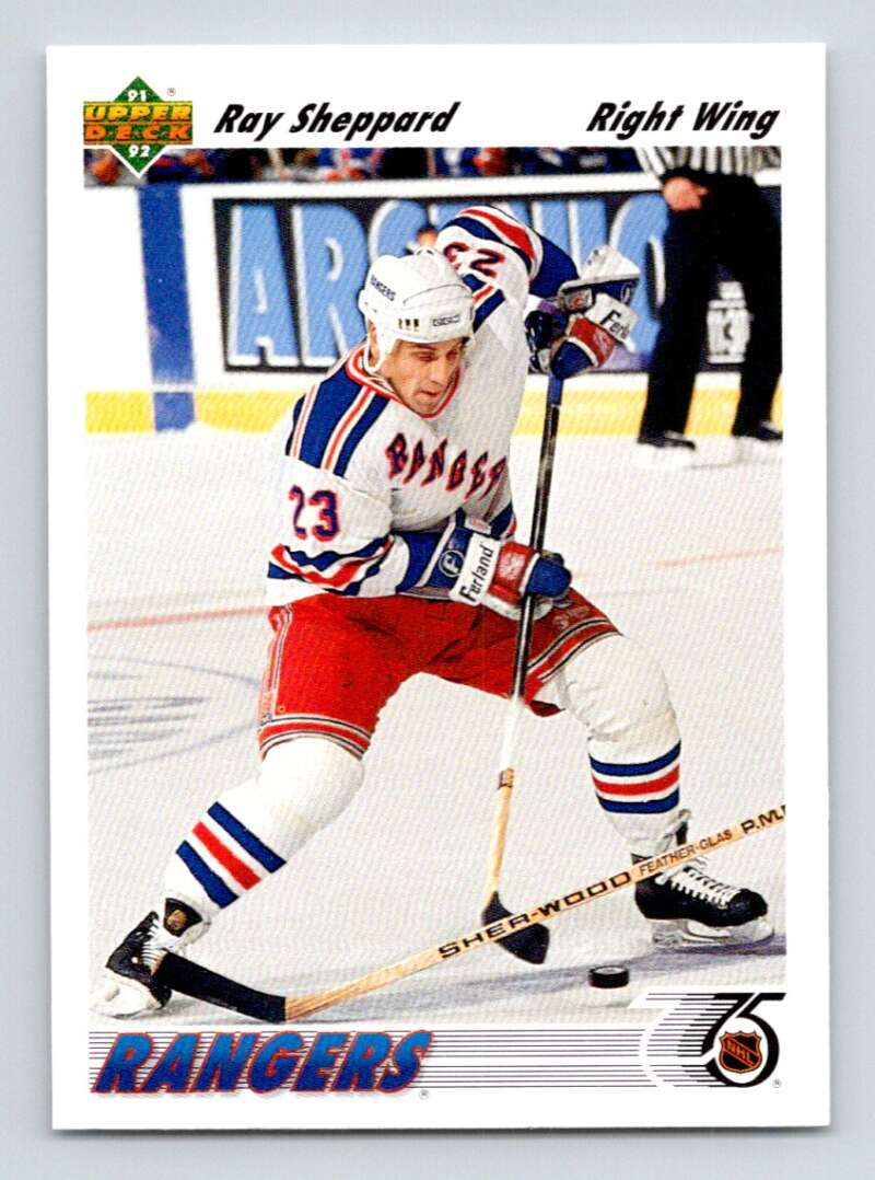 1991-92 Upper Deck #390 Ray Sheppard Image 1