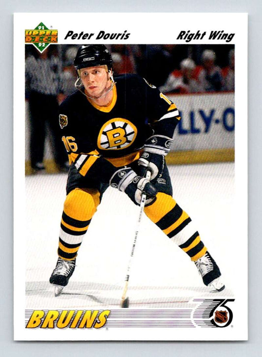 1991-92 Upper Deck #403 Peter Douris  Boston Bruins  Image 1