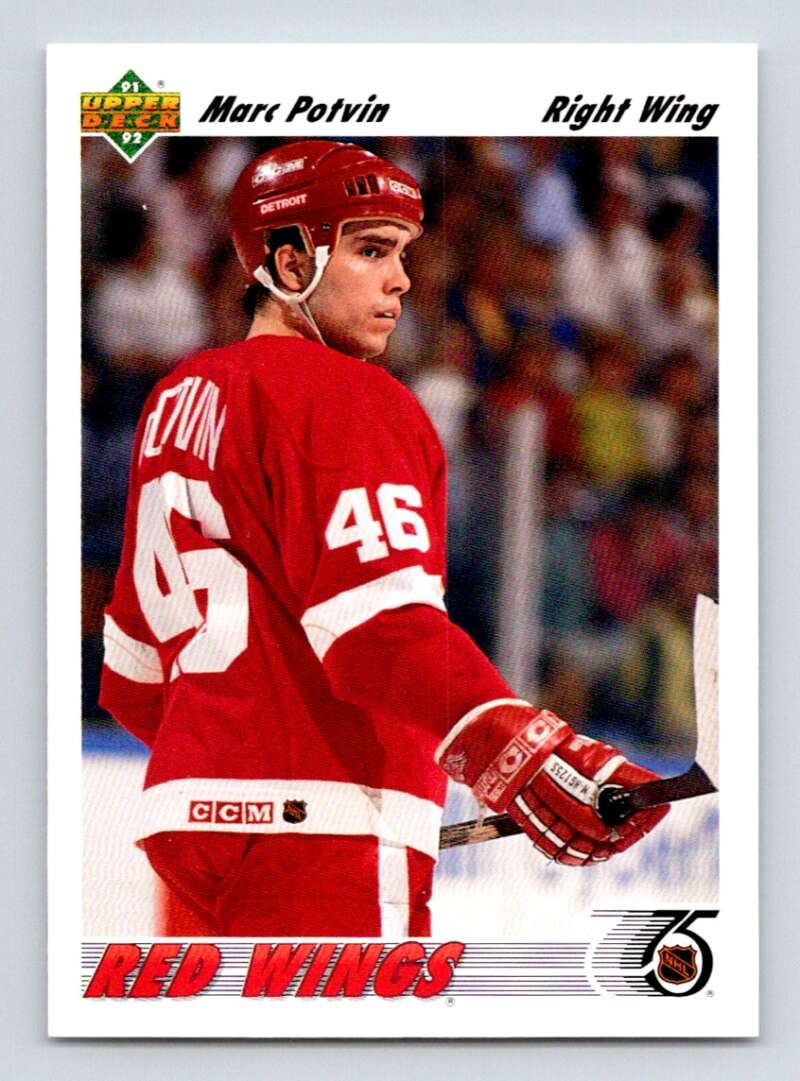 1991-92 Upper Deck #405 Marc Potvin RC Rookie Image 1