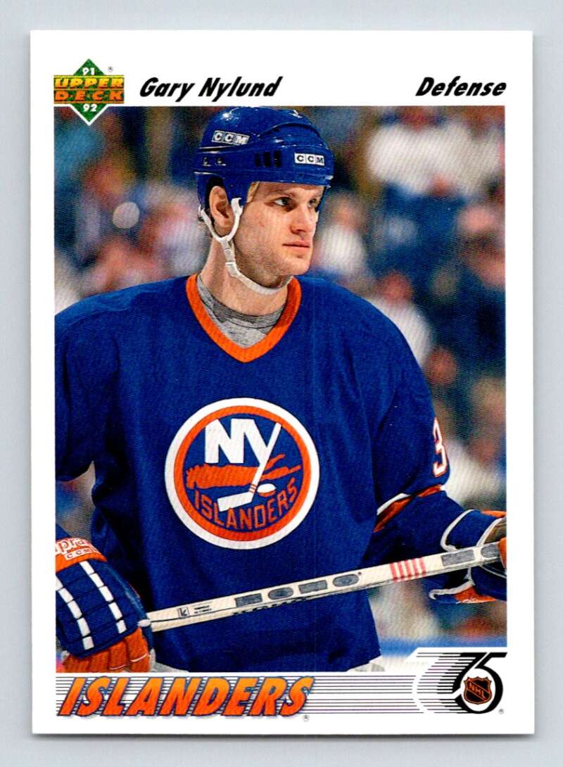 1991-92 Upper Deck #406 Gary Nylund New York Islanders Image 1
