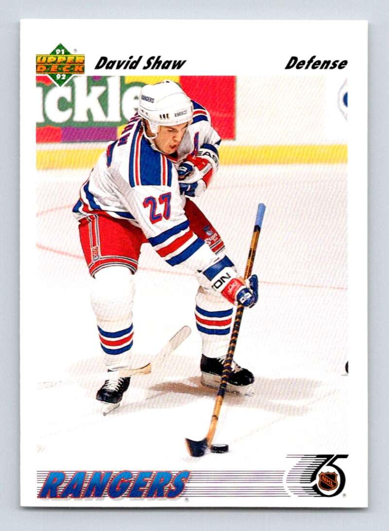 1991-92 Upper Deck #409 David Shaw Image 1