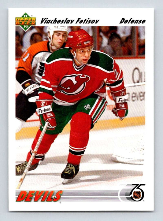 1991-92 Upper Deck #410 Slava Fetisov  New Jersey Devils  Image 1