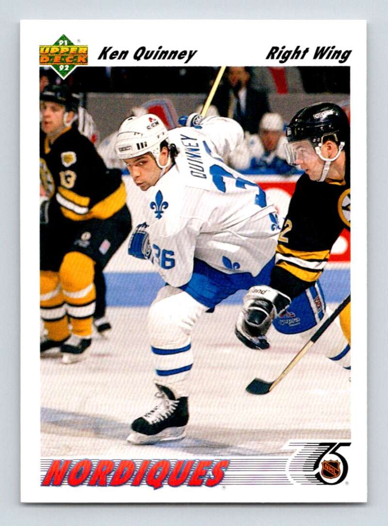 1991-92 Upper Deck #419 Ken Quinney Image 1