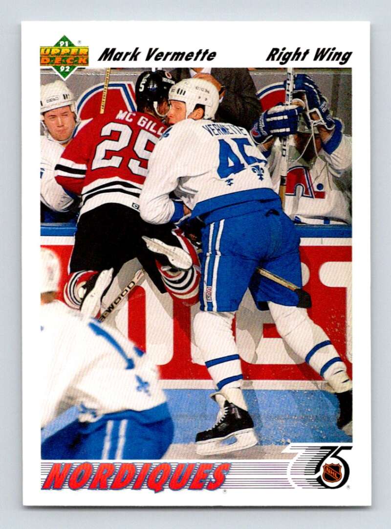 1991-92 Upper Deck #470 Mark Vermette Image 1